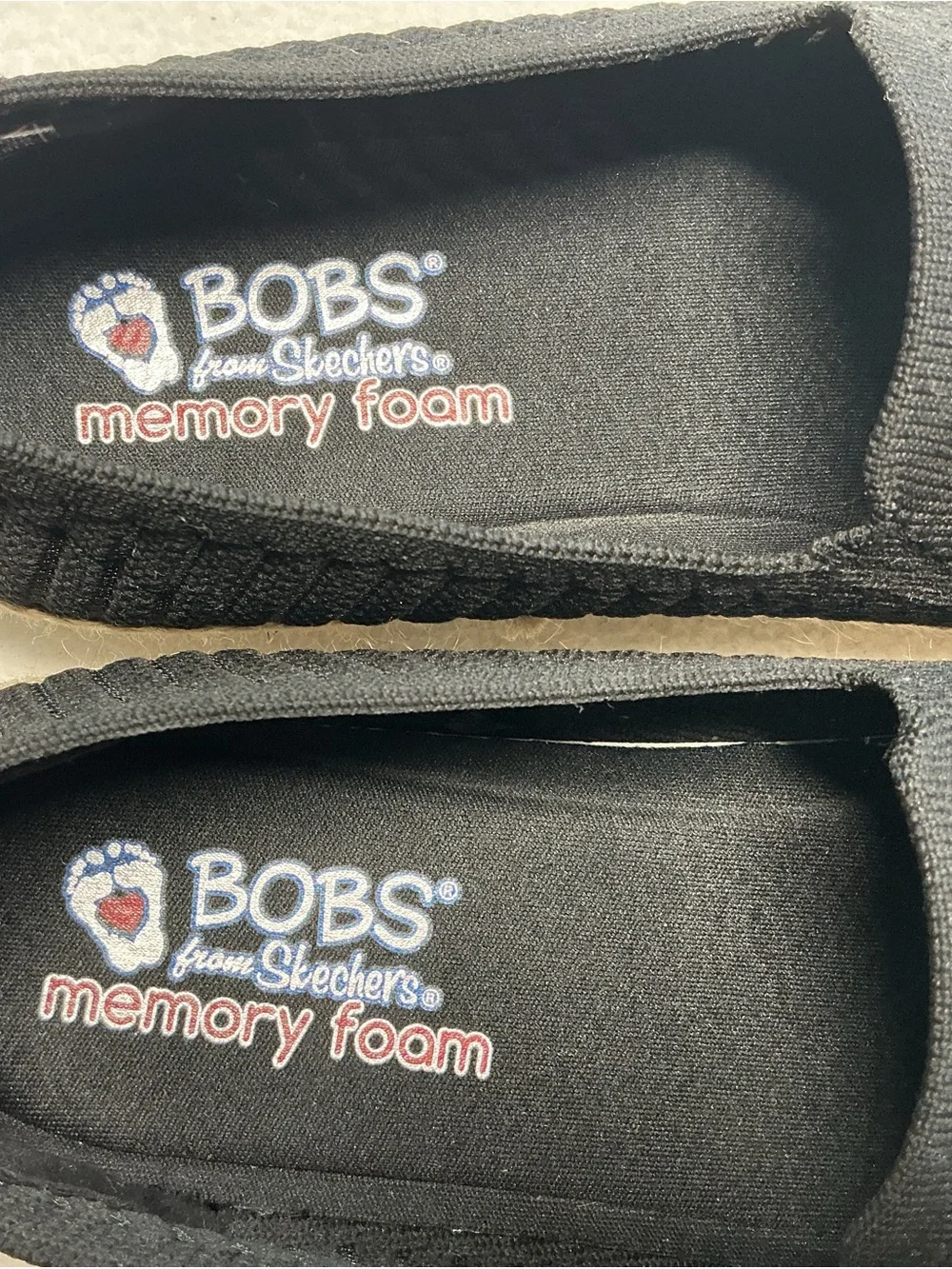 Skechers BOBS Black Slip-On Memory Foam Flats - Picture 7 of 8
